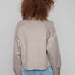 Double Face Wool Jacket With Blanket Stitch