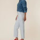 Ashton Wide Leg Barrel Leg Jeans- OPTIC WHITE