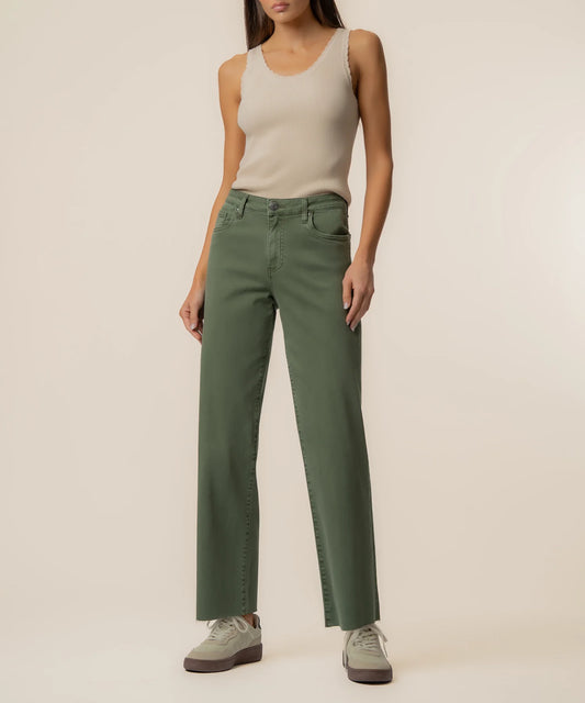 Charlotte HR Wide Leg Jeans - SEAWEED