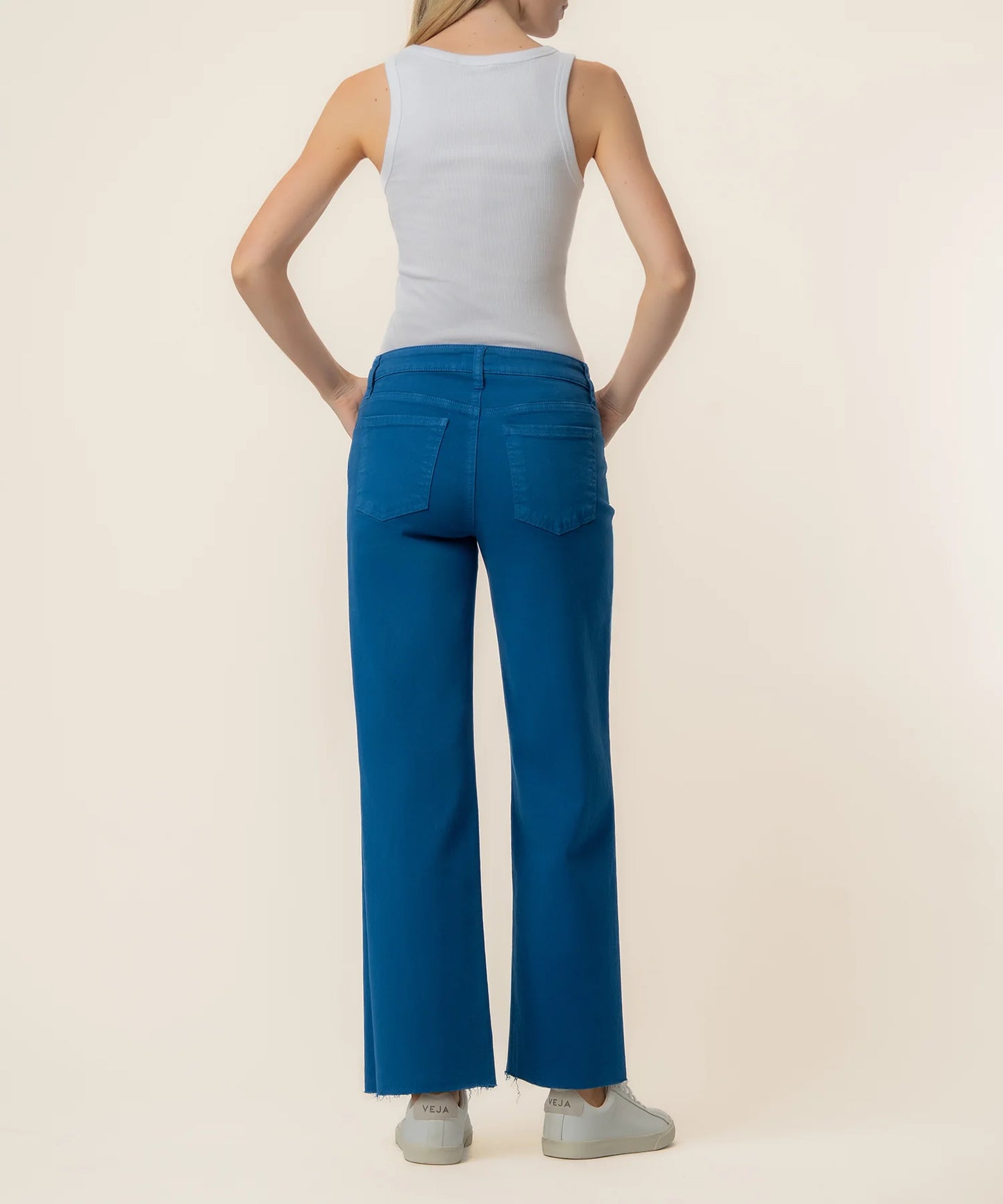 Charlotte High Rise Wide Leg Jean - SAPPHIRE