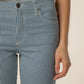 Kelsey Stripe Ankle Flare Jeans - NAVY/IVORY