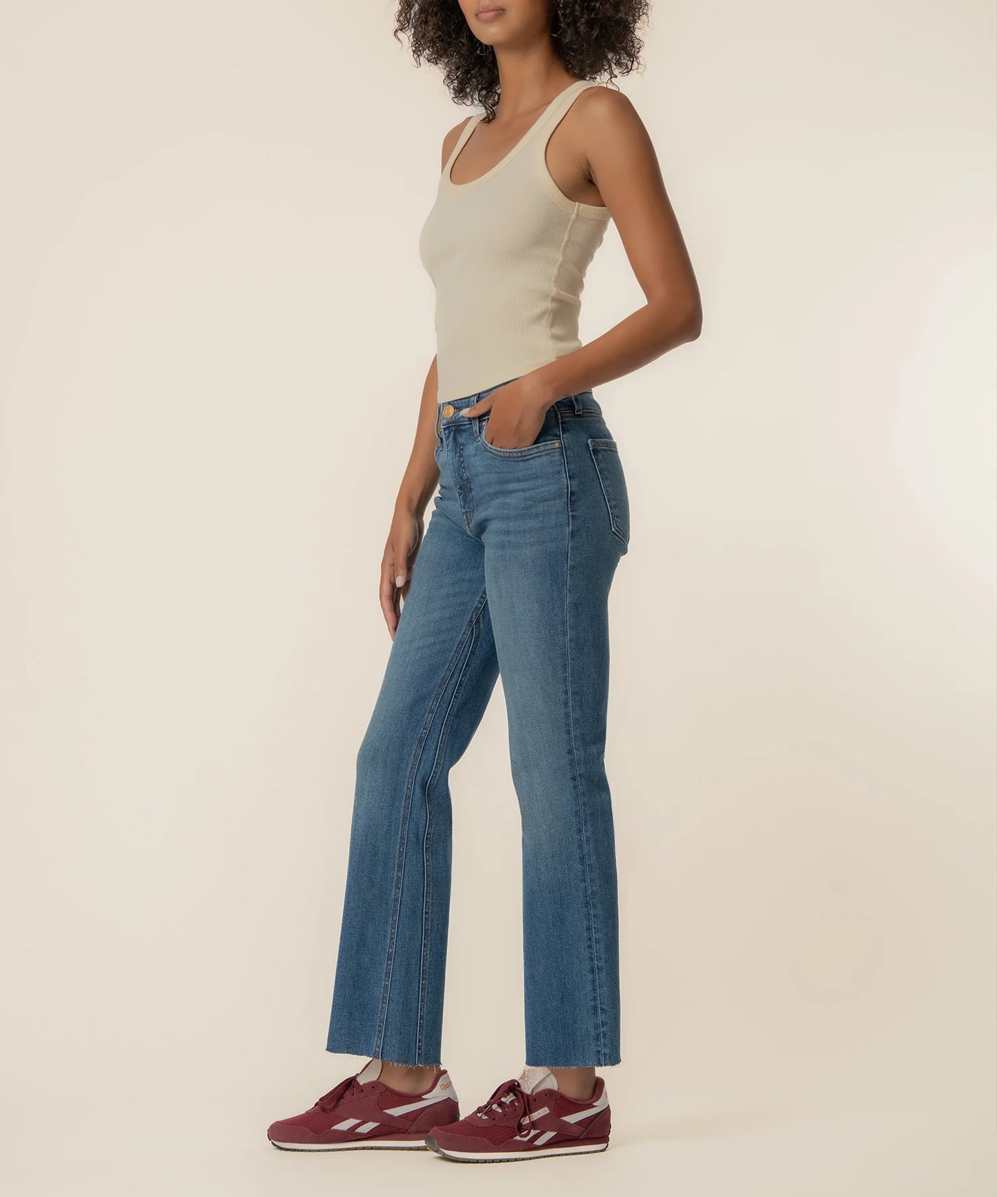 Kelsey High Rise Ankle Flare Jeans - WONDERFUL