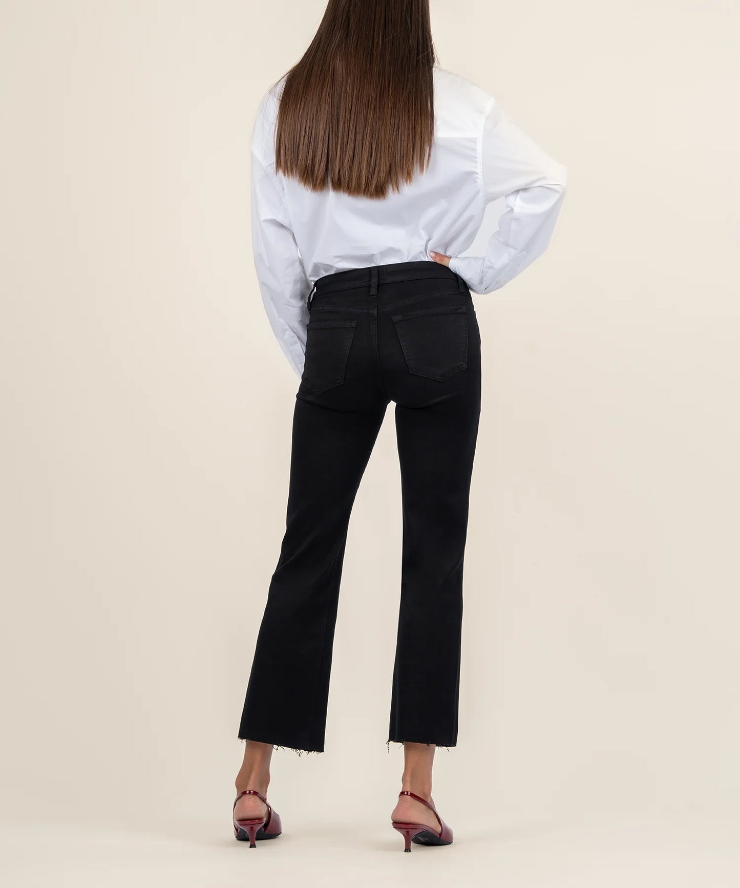 Kelsey Mid Rise Ankle Flare Jeans