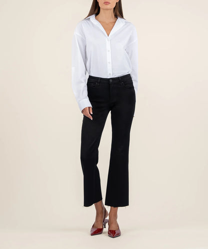 Kelsey Mid Rise Ankle Flare Jeans