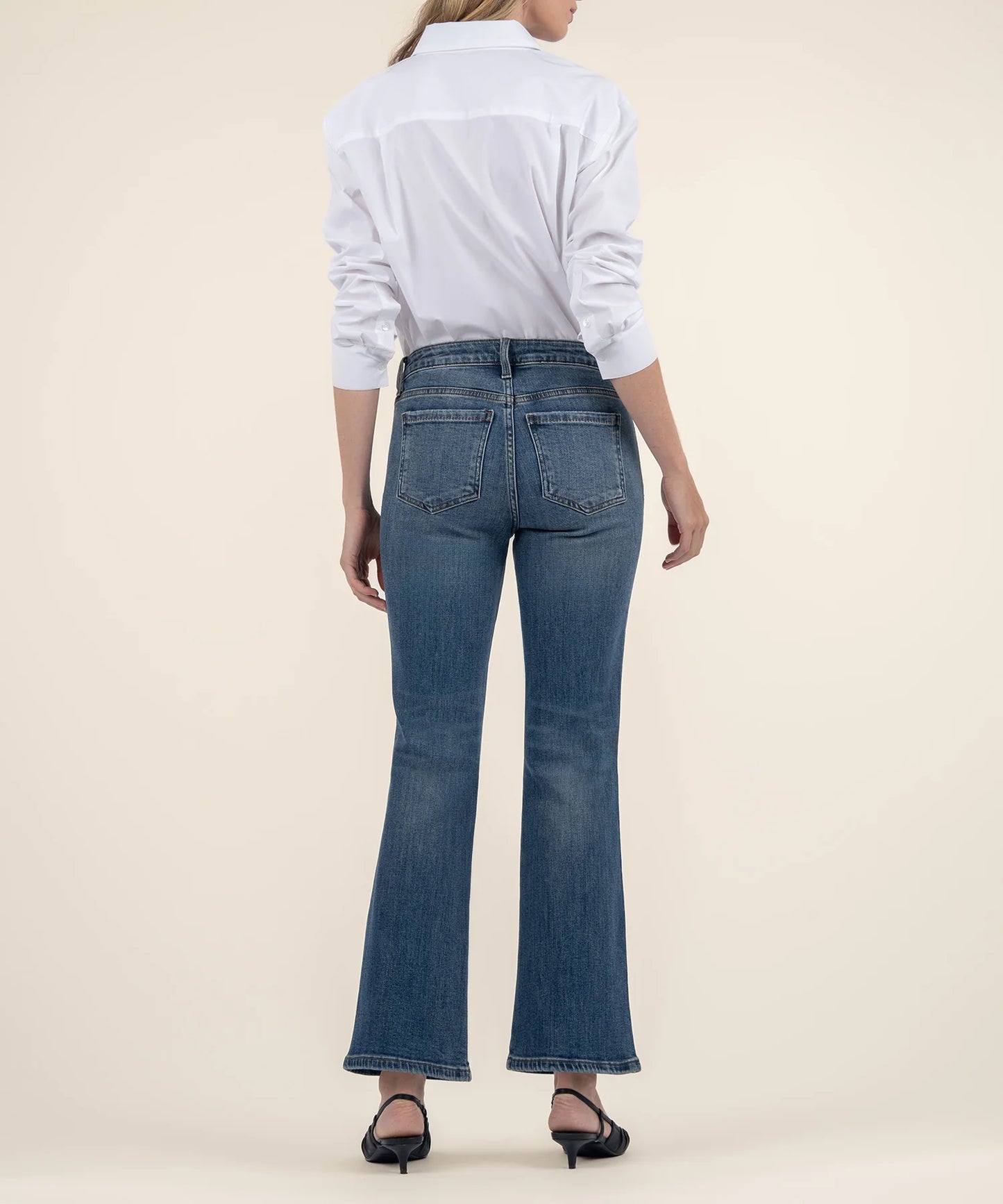 Kelsey Mid Rise Ankle Flare Jeans