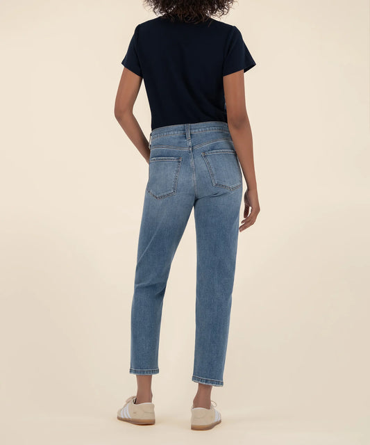 Kit High Rise Baggy Ankle Jeans - AHEAD