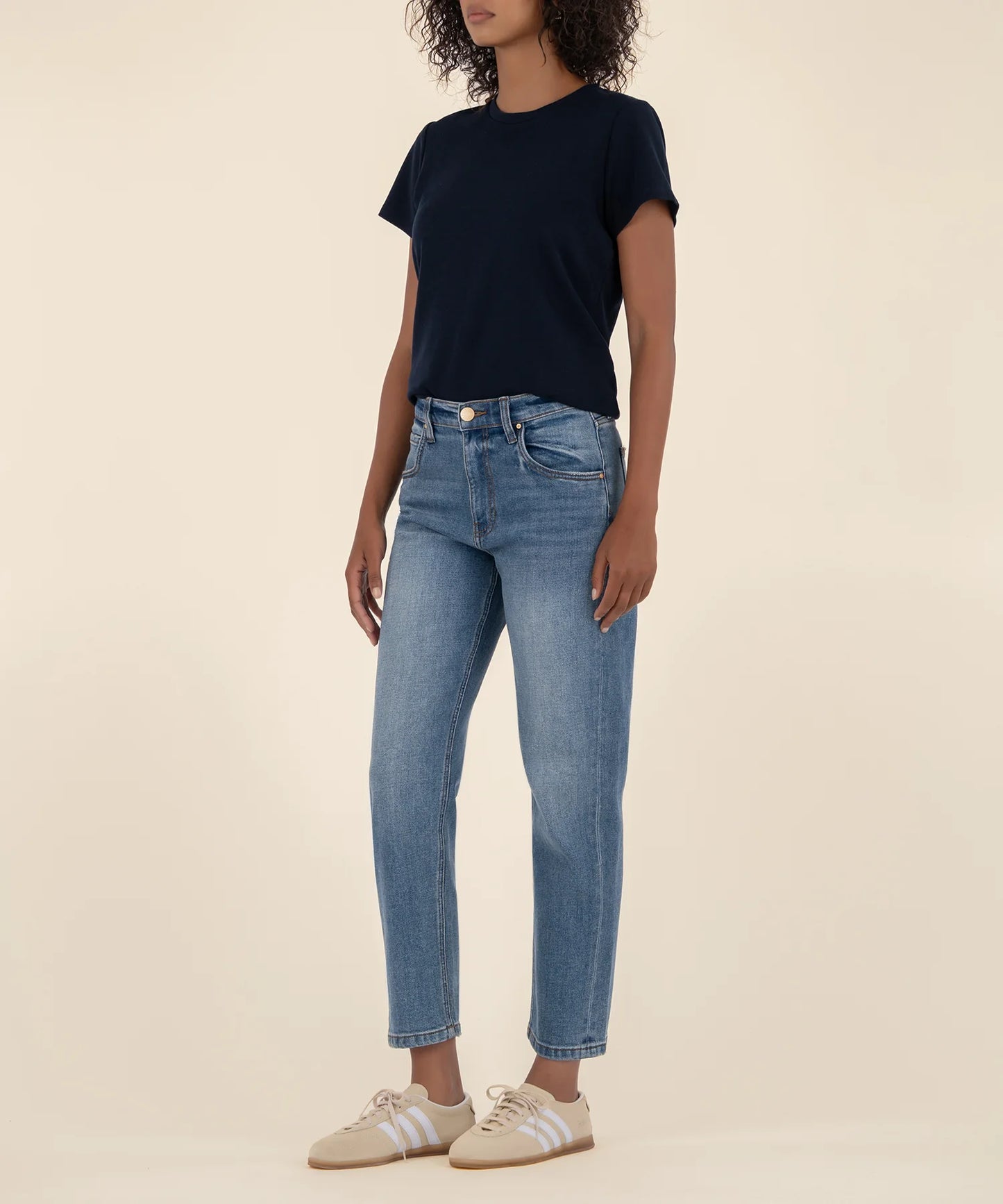 Kit High Rise Baggy Ankle Jeans - AHEAD