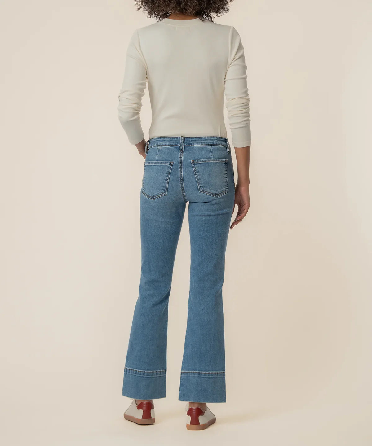 Kelsey Mid Rise Kick Flare Jeans - CONTRACT
