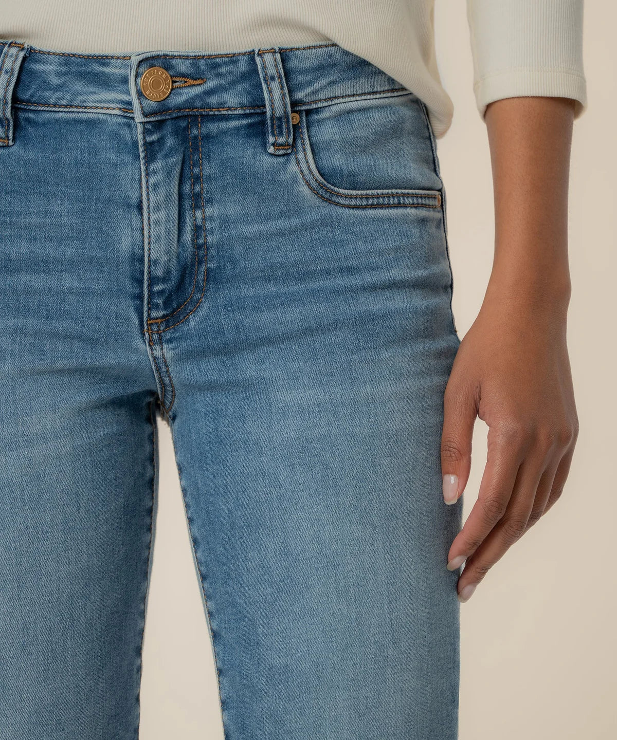 Kelsey Mid Rise Kick Flare Jeans - CONTRACT