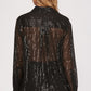 Sequin Button-Up Shirt