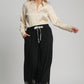 Floral Embroidered Wide Leg Pants - C4279-P