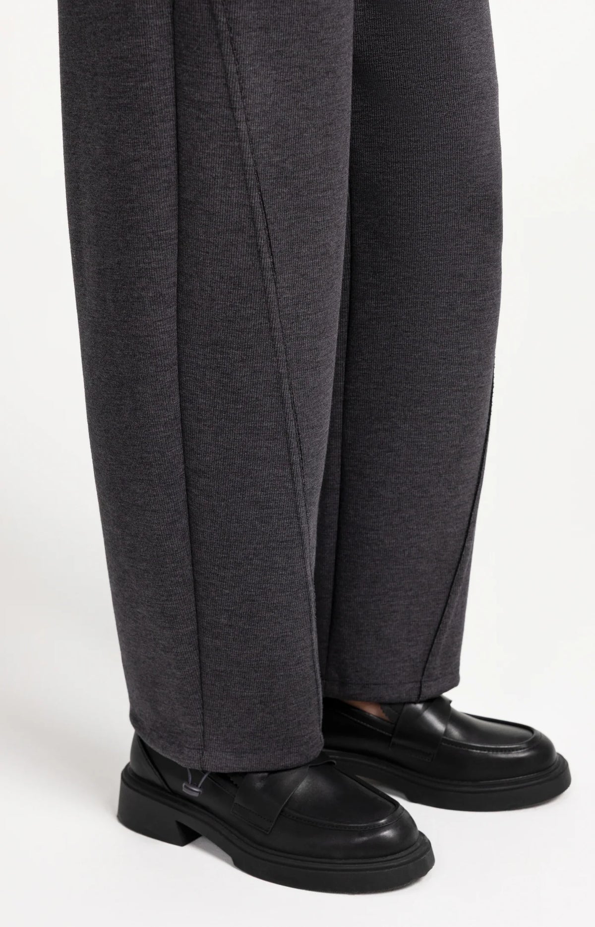 Jersey Barrel Leg Trousers