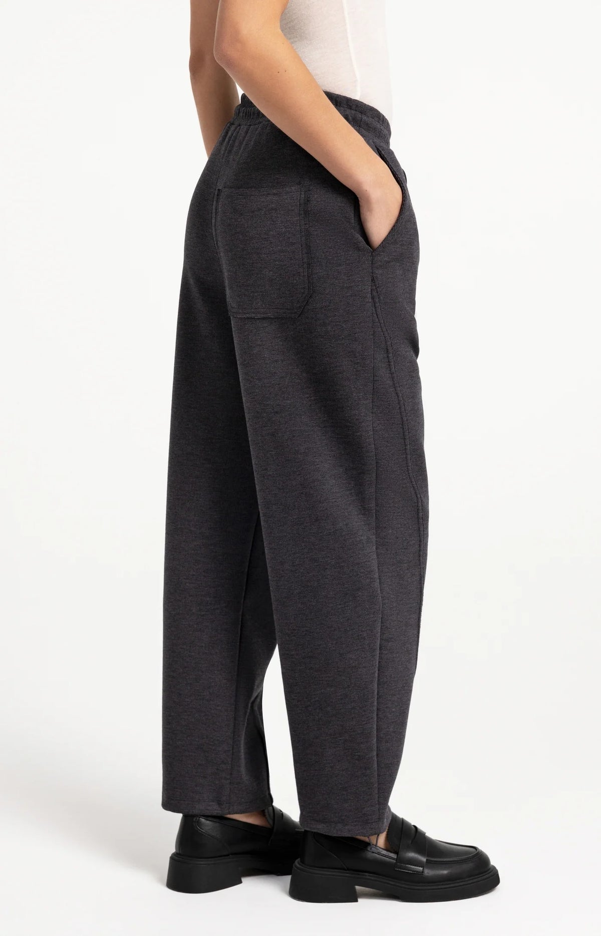 Jersey Barrel Leg Trousers