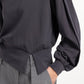 Lightweight Sweater with Folded Detail