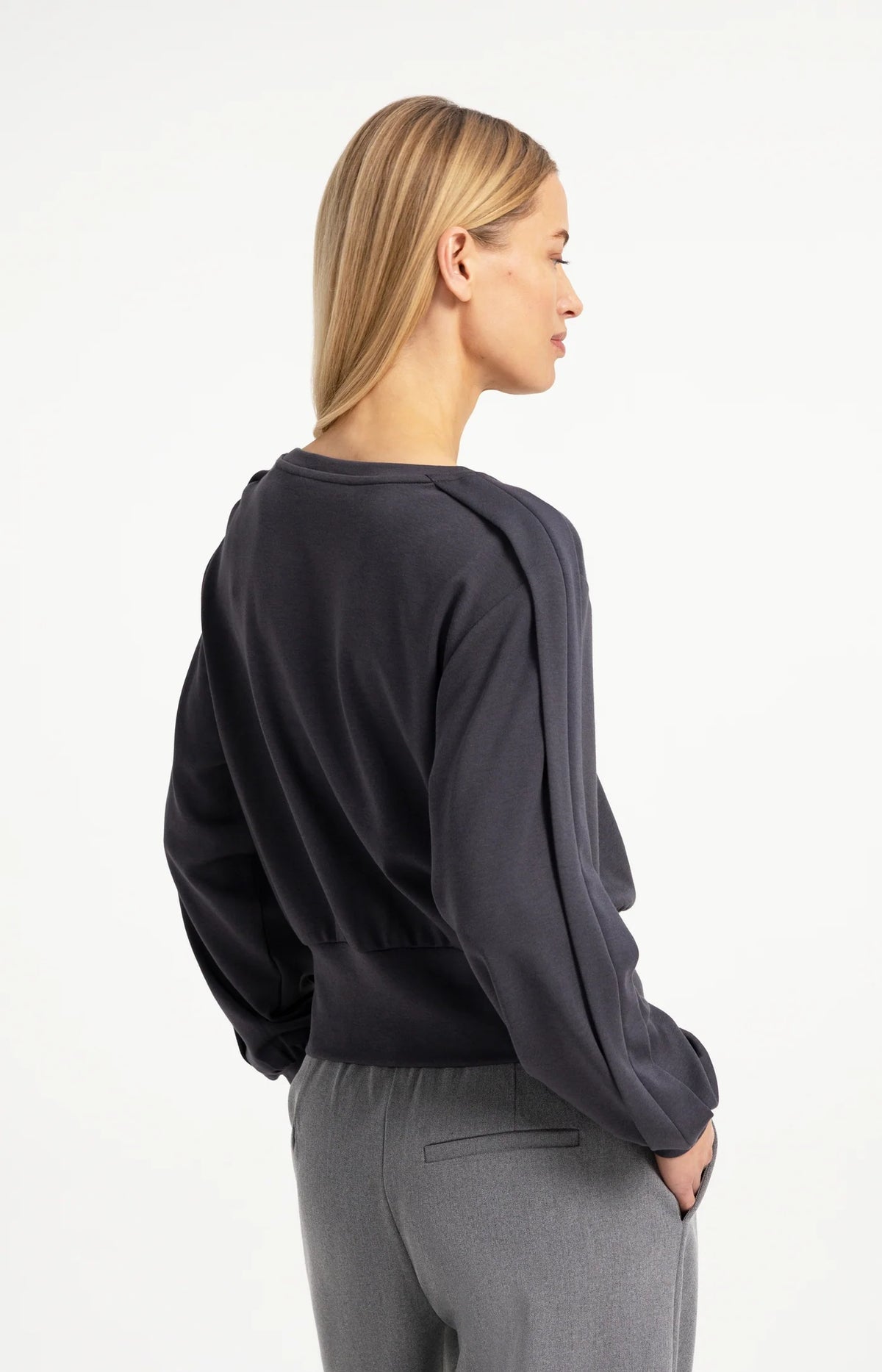 Lightweight Sweater with Folded Detail