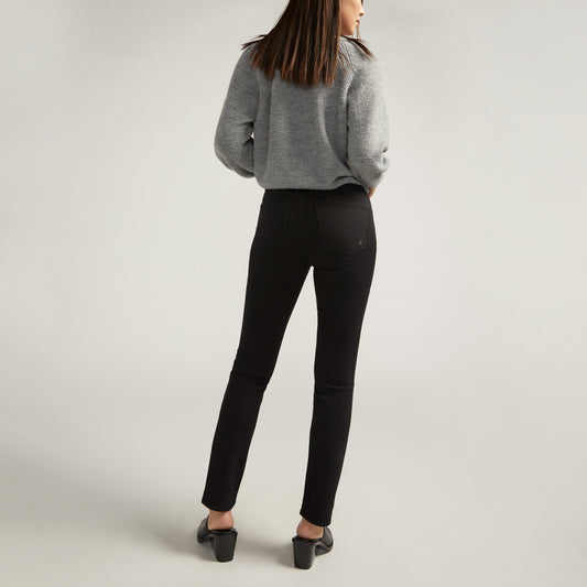 Avery Straight Jean - BLACK