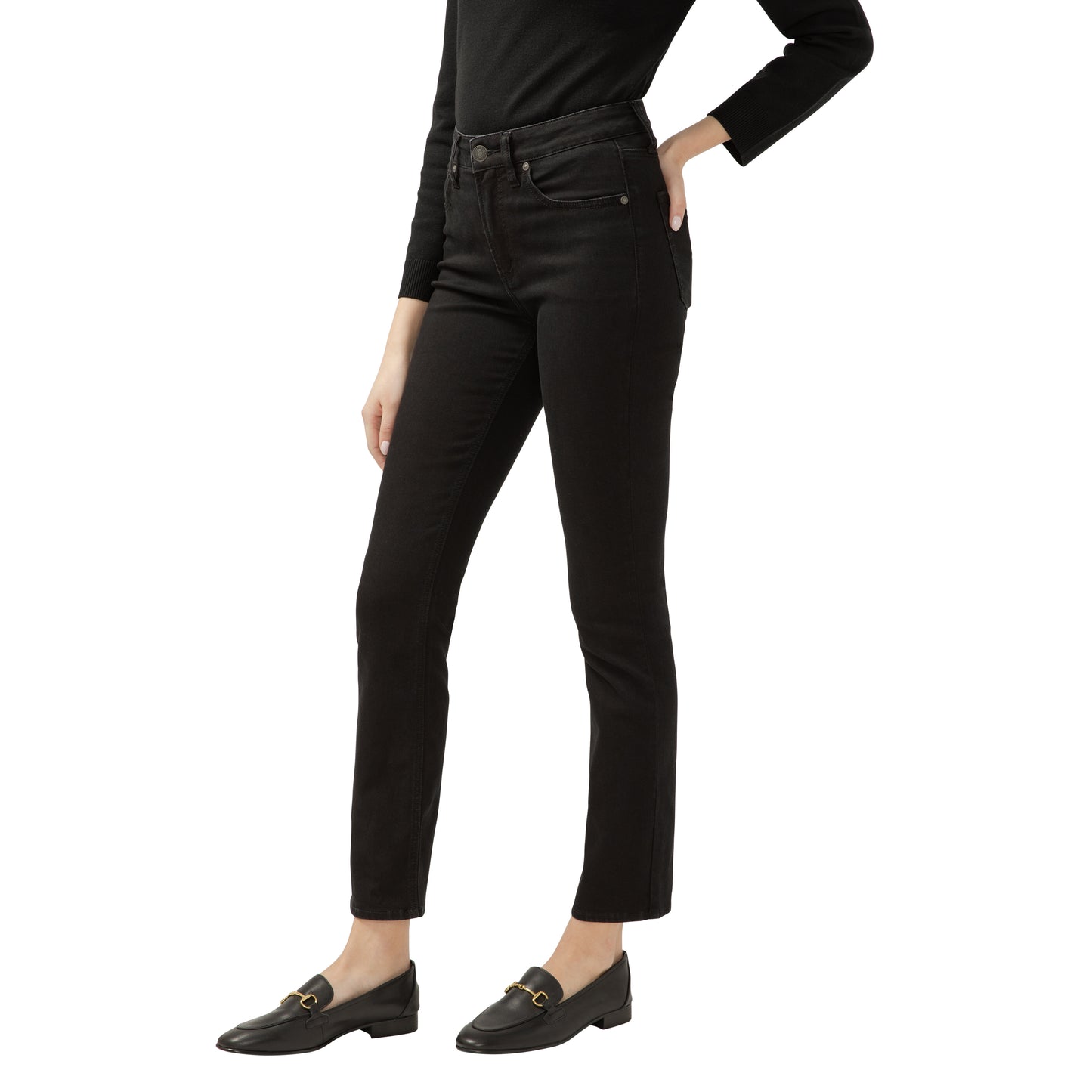 Avery Straight Jean - BLACK